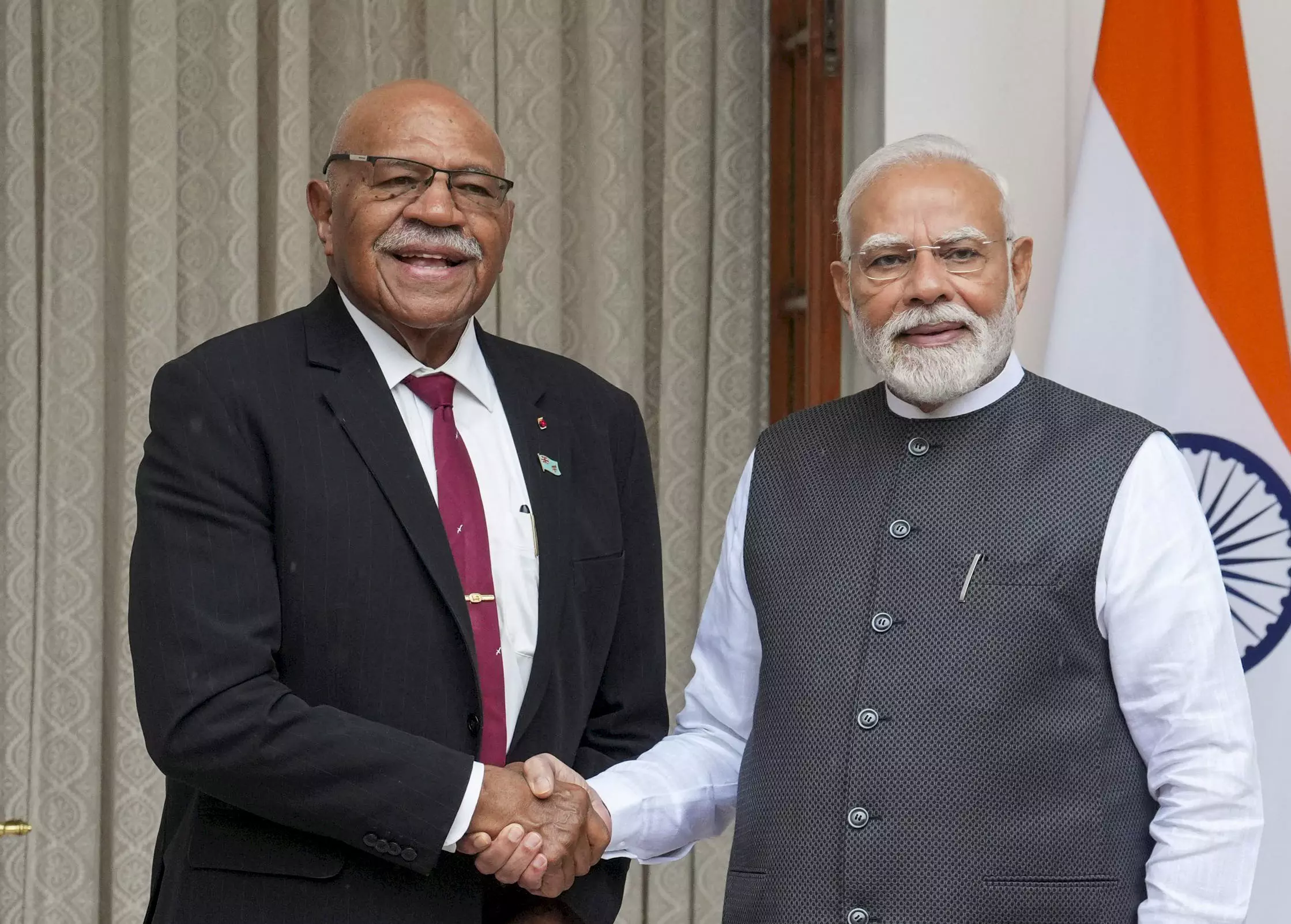 India, Fiji Ink 7 Pacts; Seal Action Plan to Boost Defence Ties