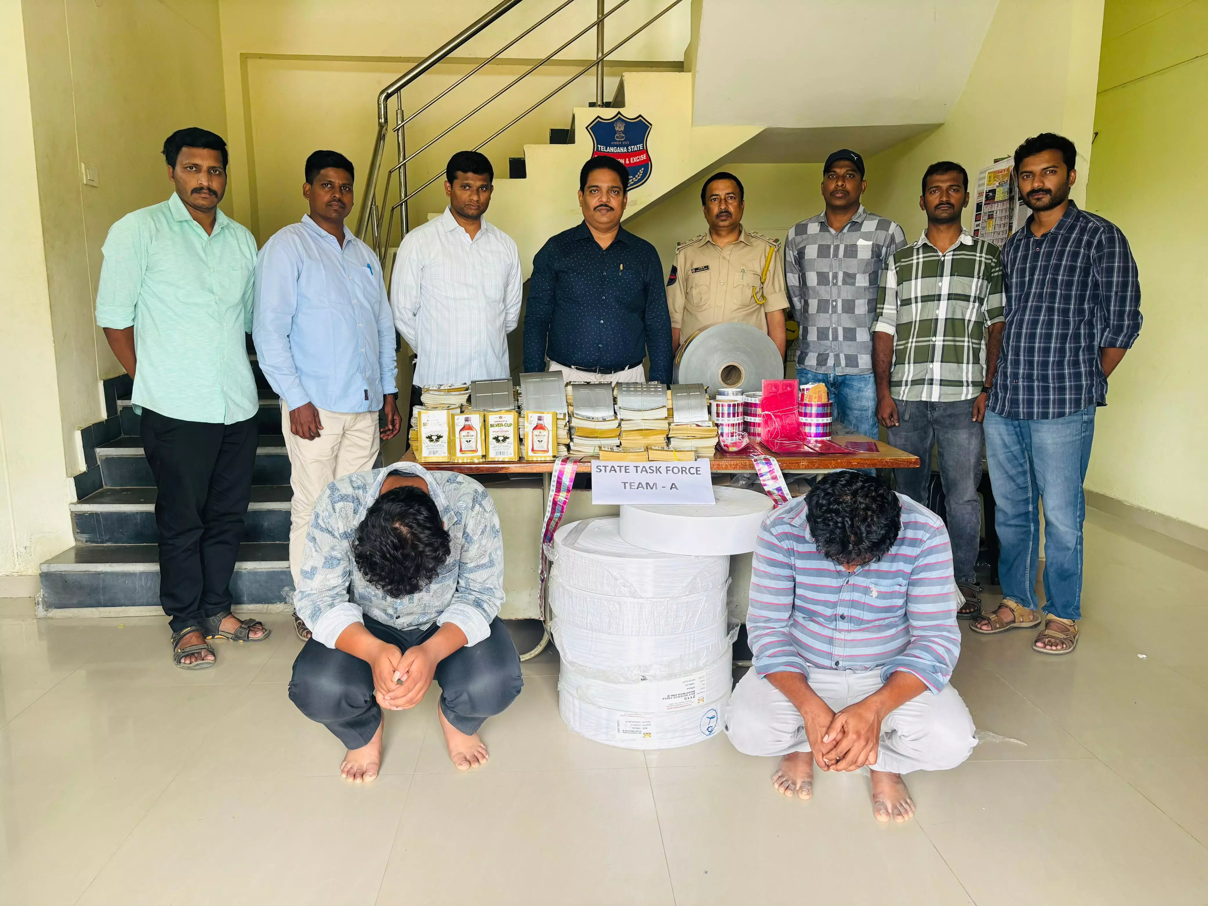 Fake Liquor Brand Labels Racket Busted in Kushaiguda, 2 Held