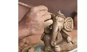 Students Revel In Crafting Eco-Friendly Vinayaka Idols