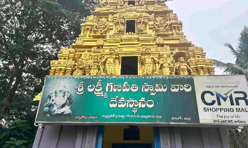 Ancient Bikkavolu Lakshmi Ganapathi Temple geared for Vinayaka Chaturthi Ancient Bikkavolu Lakshmi Ganapathi Temple geared for Vinayaka Chaturthi