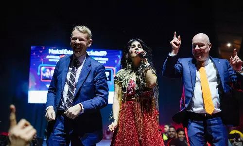 Telangana Artistes Make New Zealand PM Dance Telangana Artistes Make New Zealand PM Dance