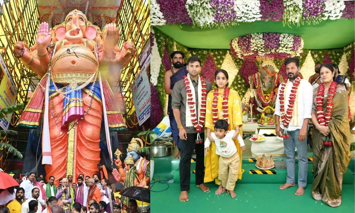 Jishnu Dev Varma, Revanth Reddy Participate in Ganesh Chaturthi Celebrations