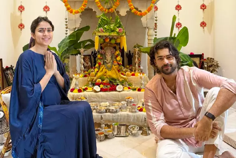 Mom-to-be Lavanya Tripathi, Varun Tej Celebrate Ganesh Chaturthi Mom-to-be Lavanya Tripathi, Varun Tej Celebrate Ganesh Chaturthi