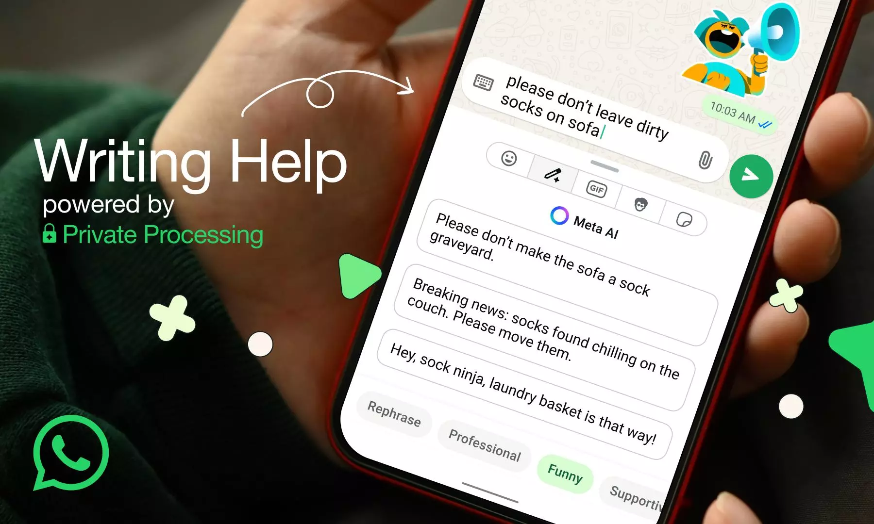WhatsApp Rolls Out ‘Writing Help’ Feature To Edit, Adjust Tone Of Messages