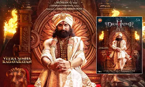 Roaring First Look Poster of Tamil-Telugu Historical Action Drama, Draupathi 2 Out