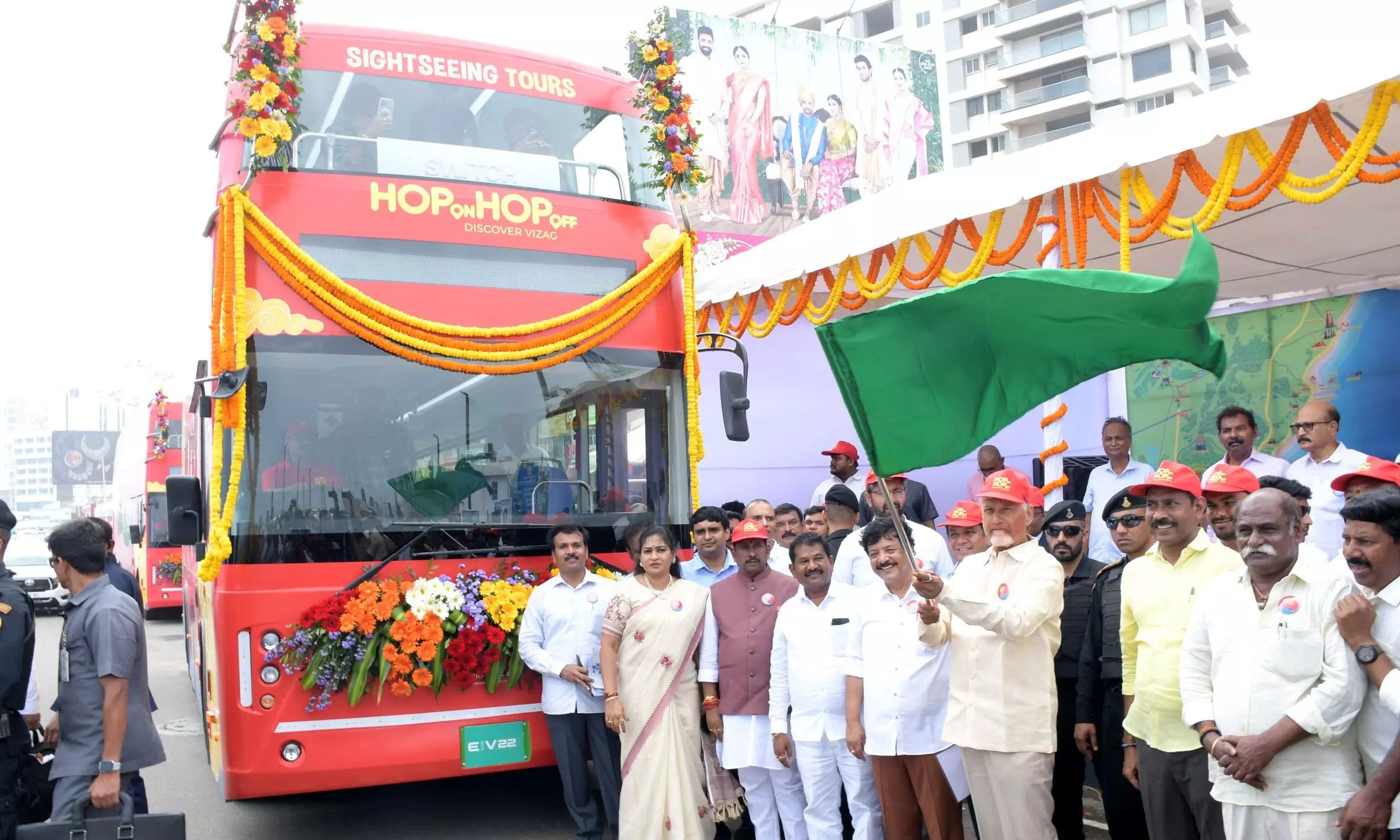 CM Flags Off ‘Hop-on, Hop-off’ Tourist Bus Service In Vizag