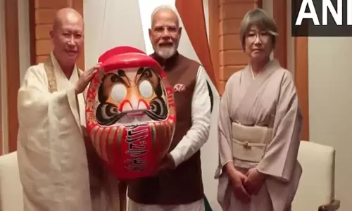Modi Gifted With Traditional Daruma Doll During His Japan Visit