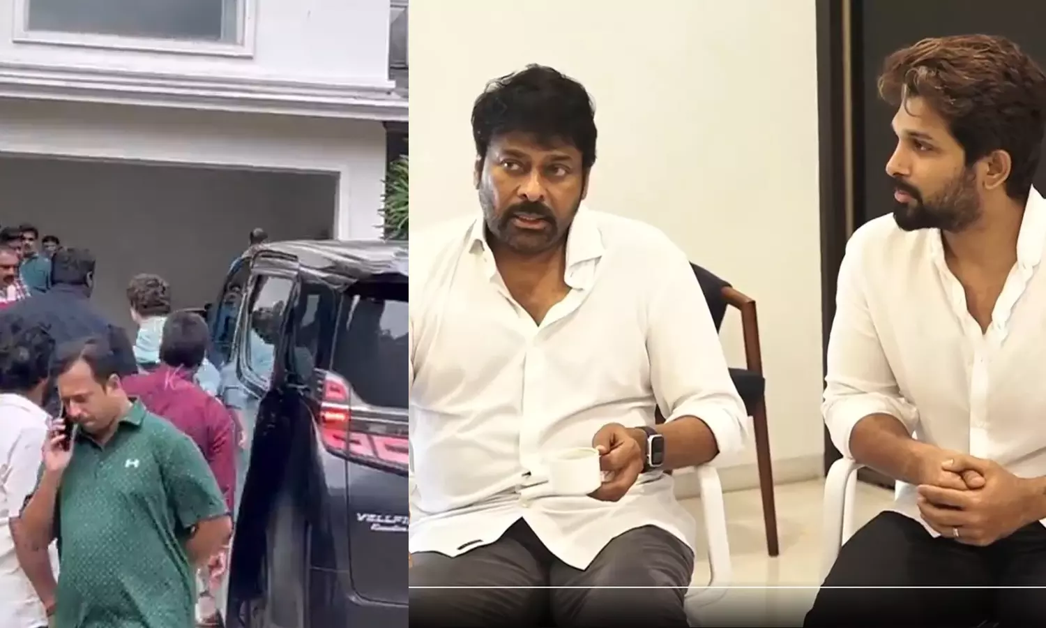 Chiranjeevi, Pawan Kalyan’s Wife Visit Allu Arjun’s Home To Pay Respects