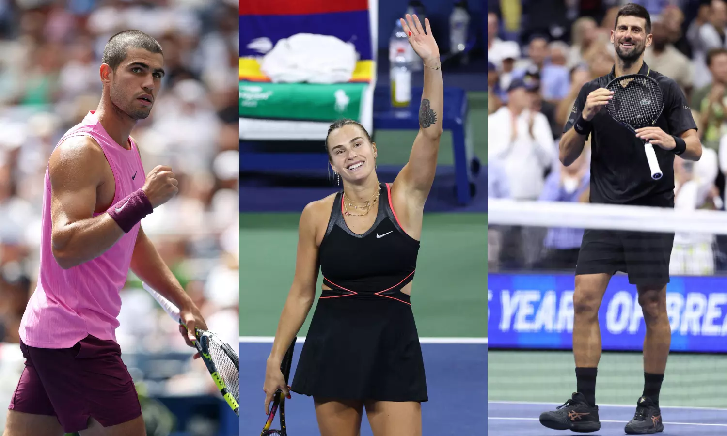 US Open: Alcaraz, Djokovic into Last 16, Sabalenka Avenges Defeat