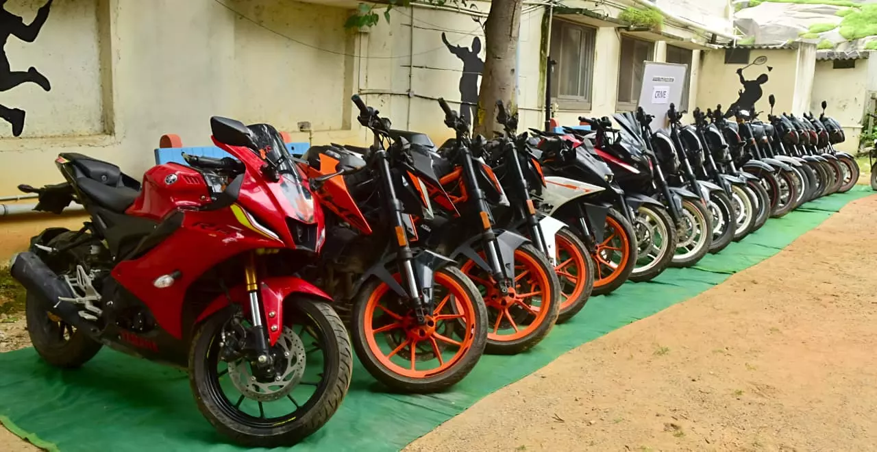 Businessman among 5 Held in Bike Theft Cases in Cyberabad