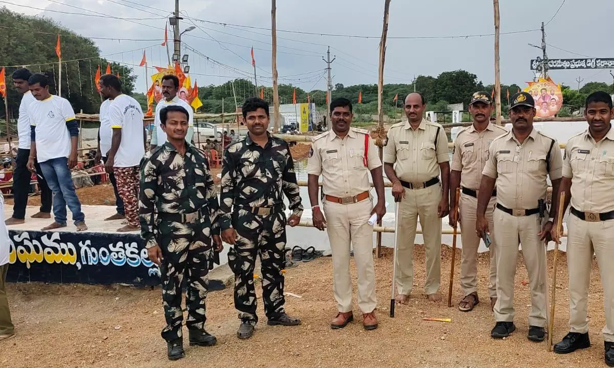Tight Security for Ganesha Idol Immersion in Anantapur