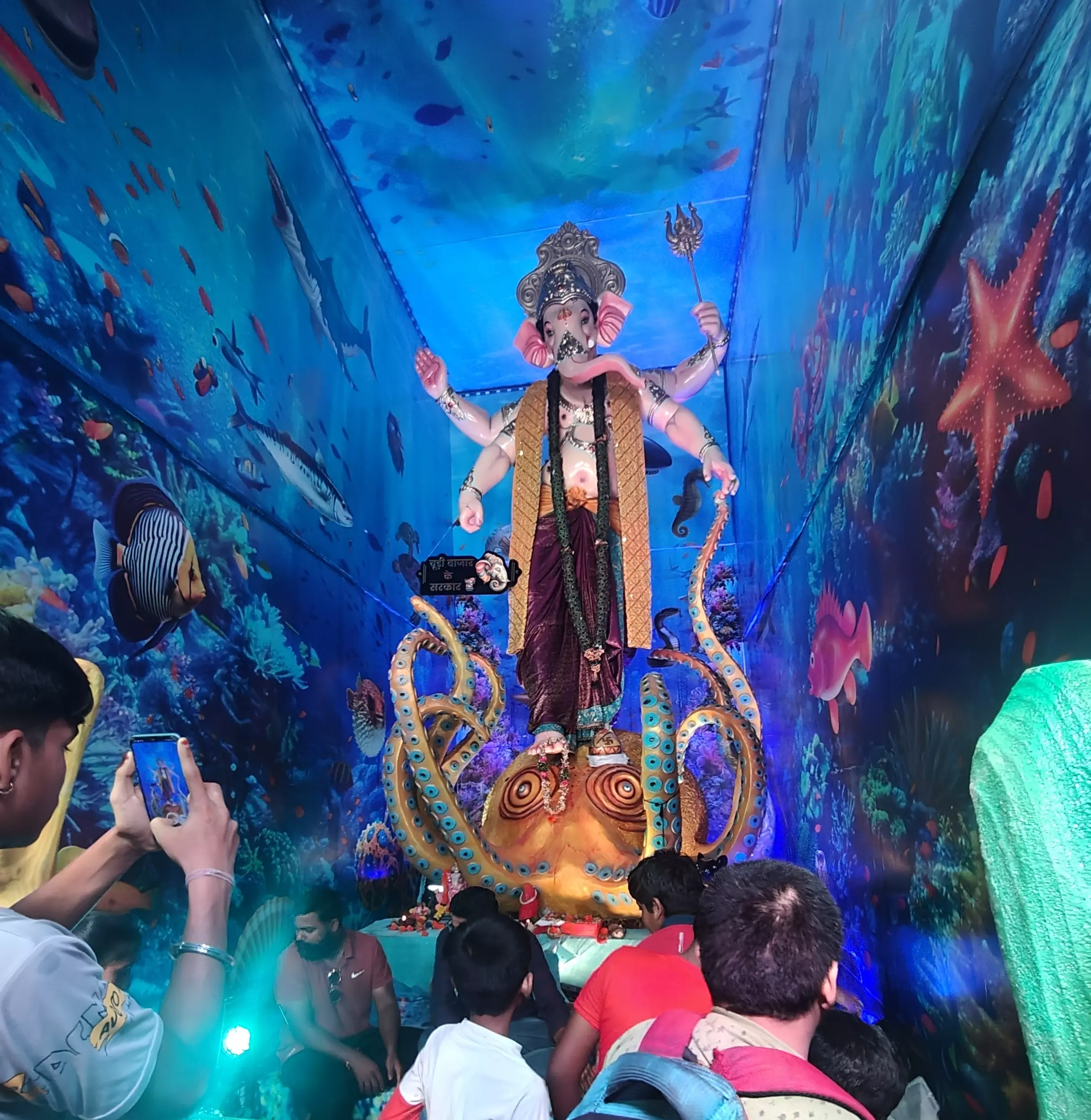 Unique Ganesh Pandals Draw Huge Crowds In Hyd