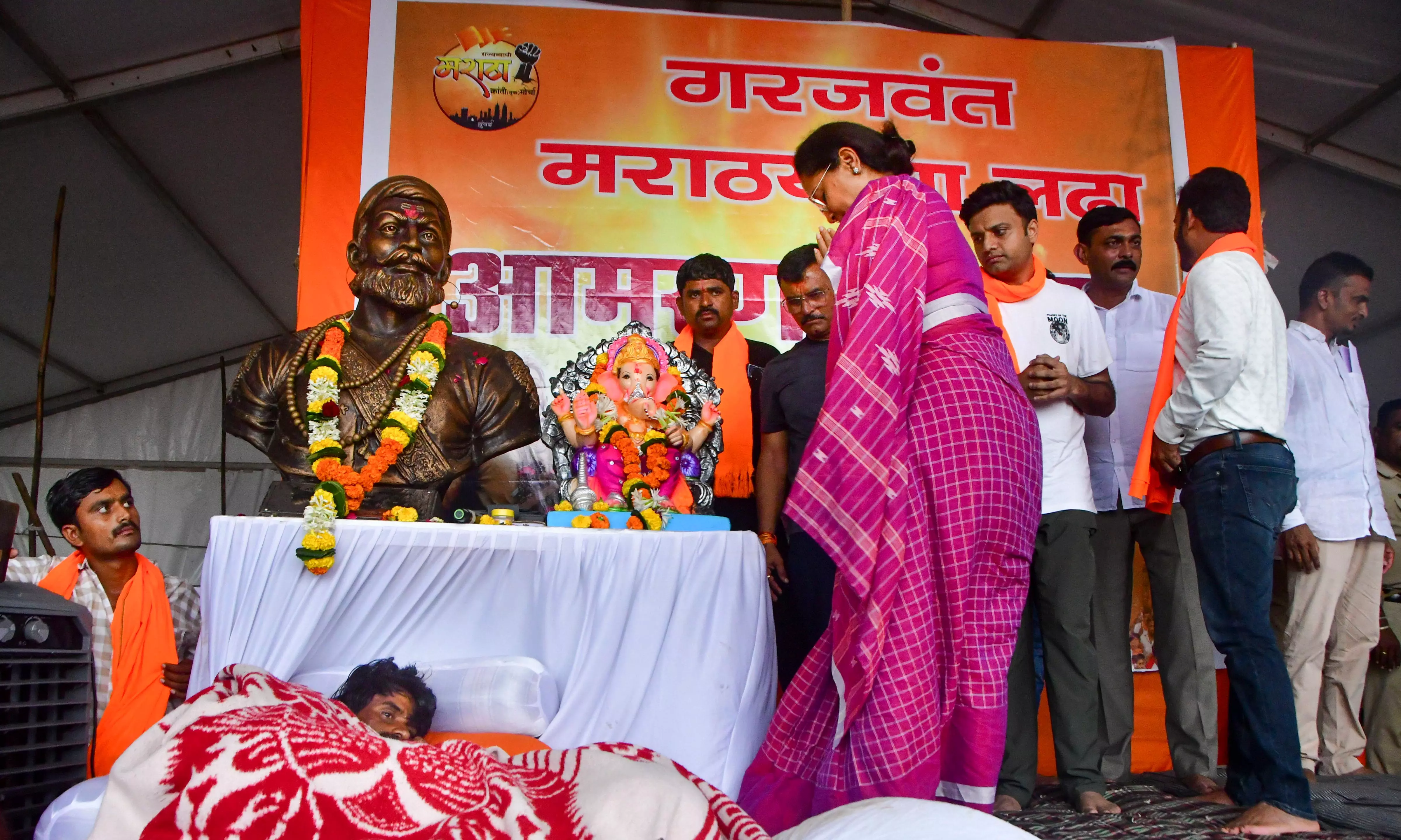 Sule Faces Protest; Demands Special Assembly Session on Maratha Quota