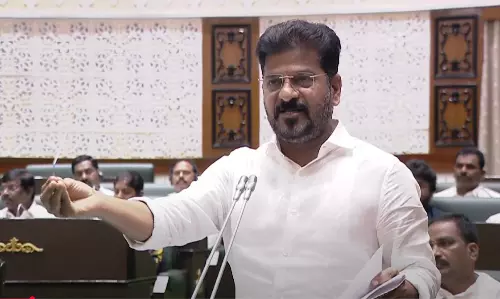 Revanth Reddy Accuses KCR of Looting ₹1 Lakh Crore on Kaleshwaram Project Revanth Reddy Accuses KCR of Looting ₹1 Lakh Crore on Kaleshwaram Project