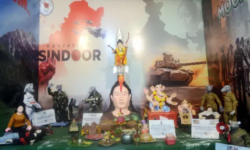 Creativity on Display at Vizags Ganesh Chaturthi Pandals Creativity on Display at Vizags Ganesh Chaturthi Pandals