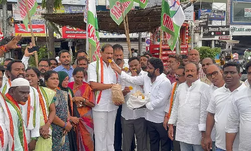Telangana: Congress Celebrates Passage of 42% BC Quota Bill