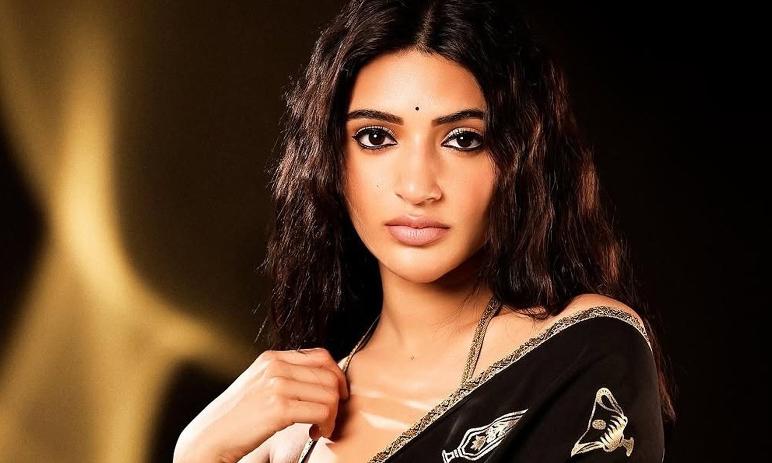 Sreeleela Looks Stunning in Black Saree