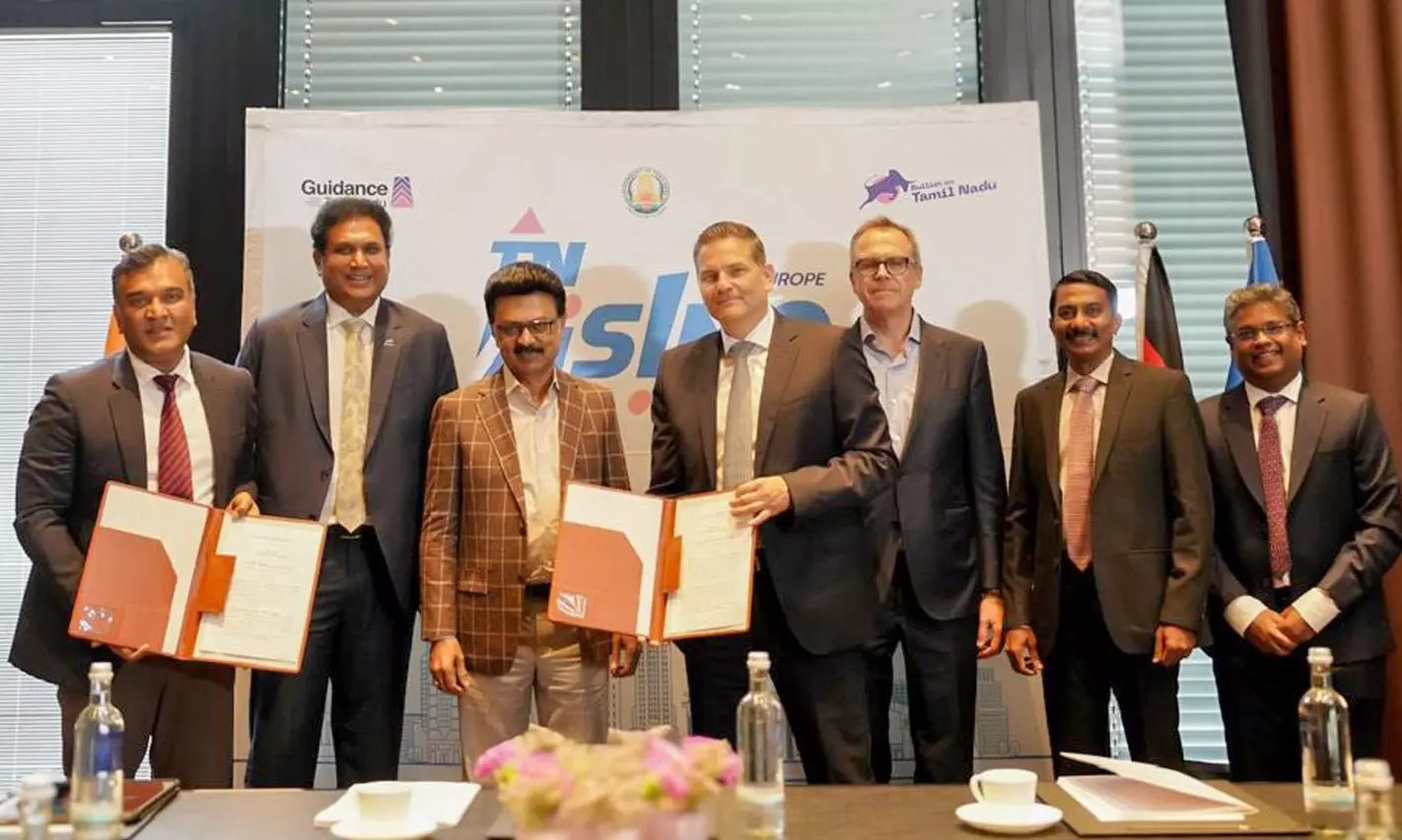 CM Stalin Signs Three MoUs With German Firms Worth Rs 3,201 Cr CM Stalin Signs Three MoUs With German Firms Worth Rs 3,201 Cr