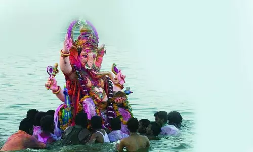 1.19 Lakh Ganesh Idols Immersed in Cyberabad; 6,000 Kg Flower Waste Collected