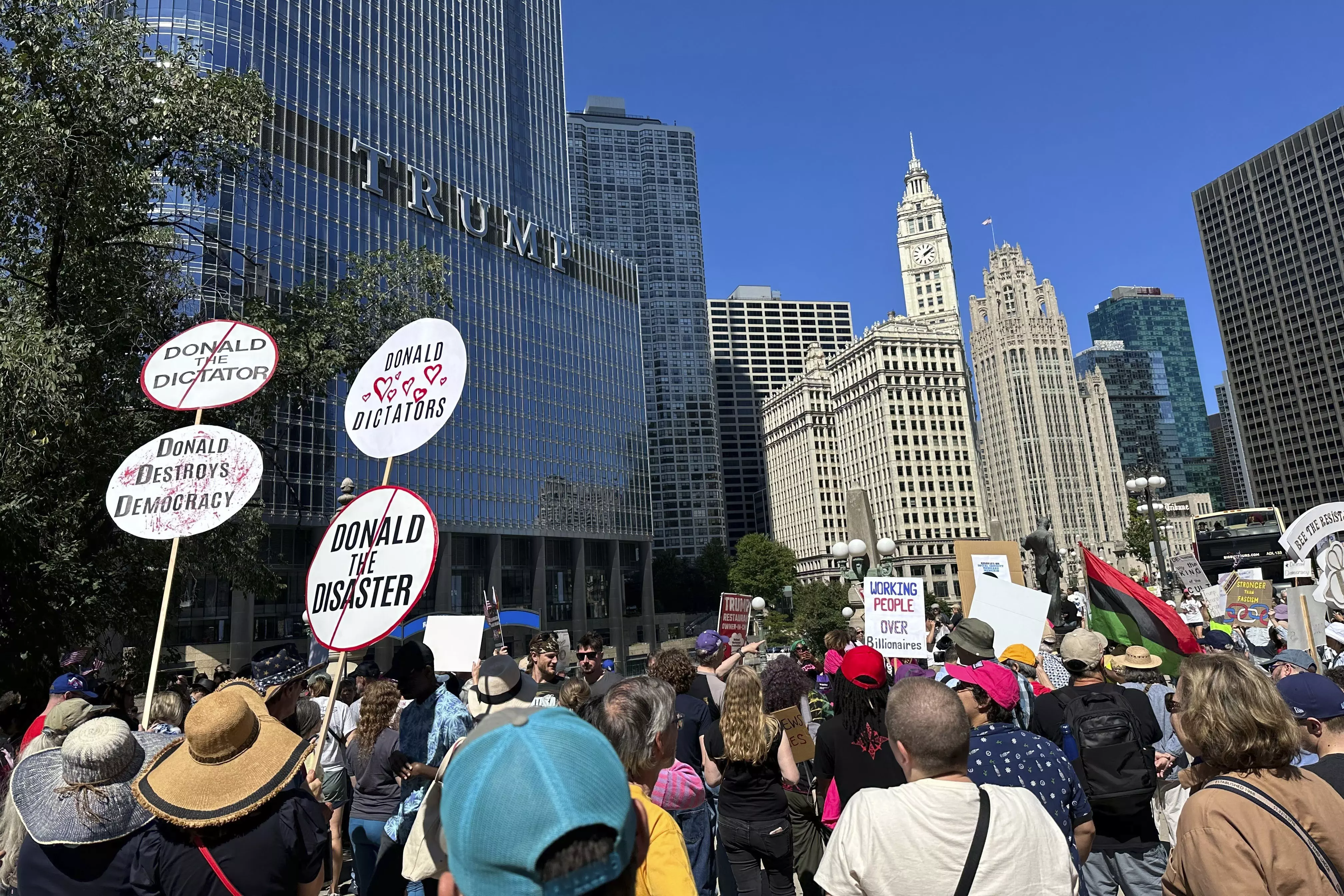 Trumps Policies Spark Protests in Multiple US Cities on Labor Day