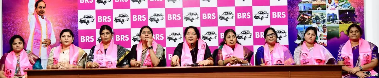 BRS Women Leaders Welcome KCR’s Decision to Suspend Kavitha