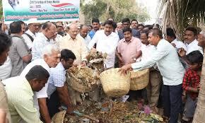 Cleanliness Drive Held at Sri Raghavendra Swamy Mutt
