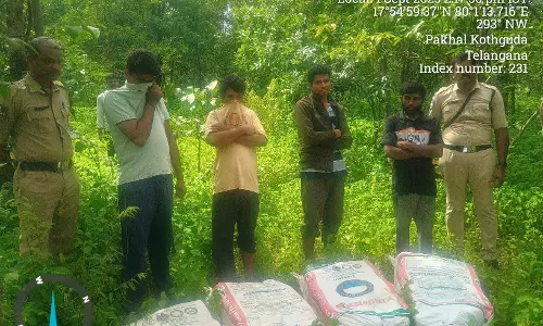 ₹3.8 Crore Worth Ganja Seized In Drug Bust, 8 Smugglers Held In Warangal