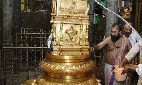 Koil Alwar Tirumanjanam Held At Tiruchanoor Temple