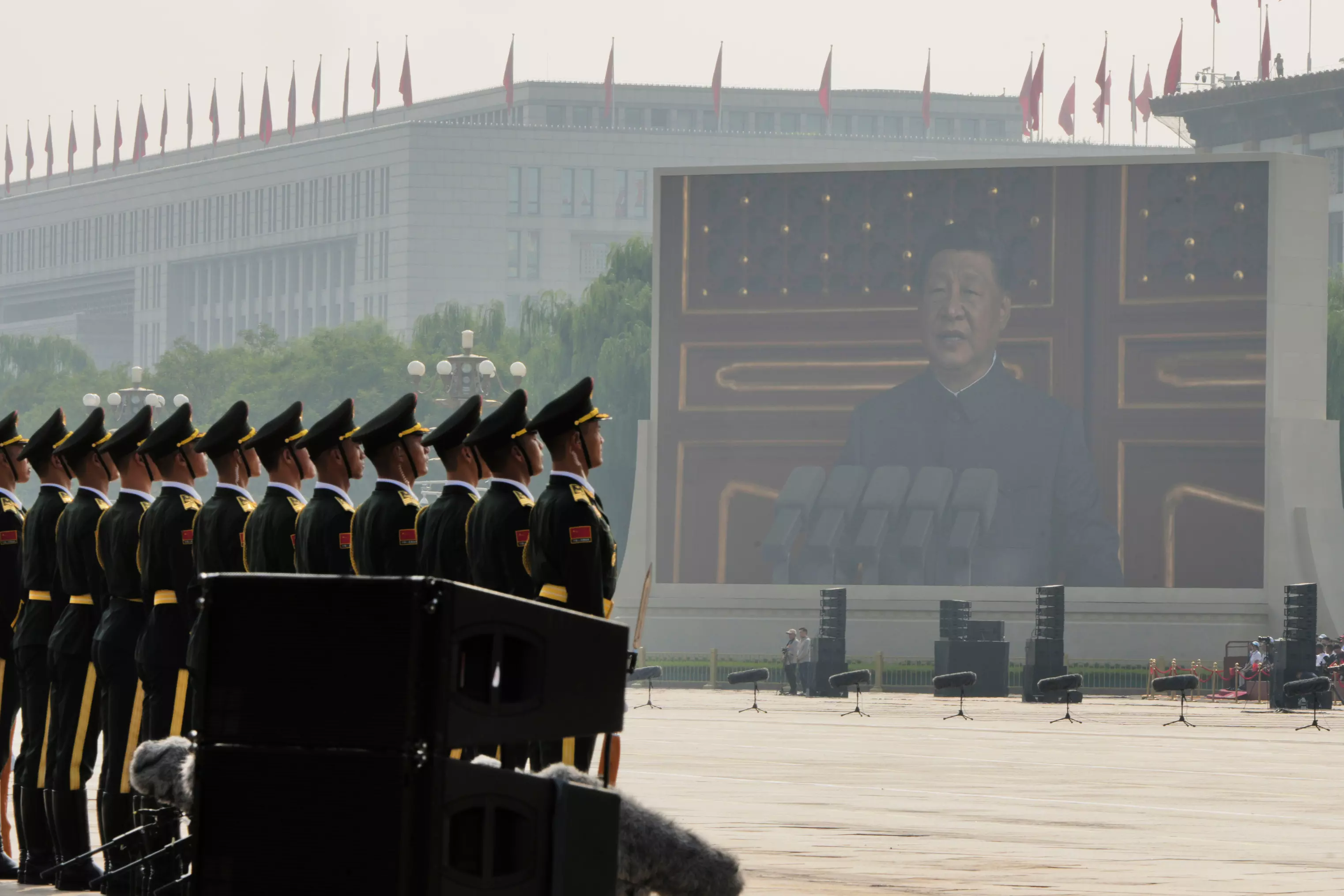 Xi, Putin, Kim Attend WWII Anniversary Military Parade in Beijing