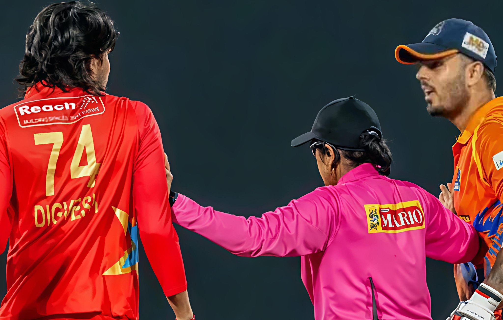 Rana and Rathi's On-Field Exchange in Delhi Cricket