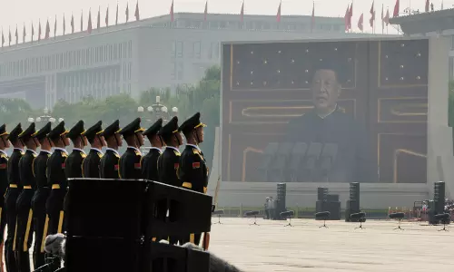 Xi, Putin, Kim Attend WWII Anniversary Military Parade in Beijing