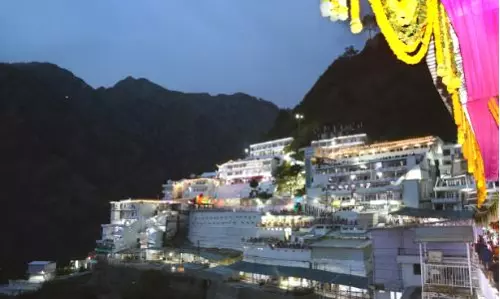 Mata Vaishno Devi Base Camp Records Highest Rainfall in Jammu, Pilgrimage Remains Suspended Mata Vaishno Devi Base Camp Records Highest Rainfall in Jammu, Pilgrimage Remains Suspended