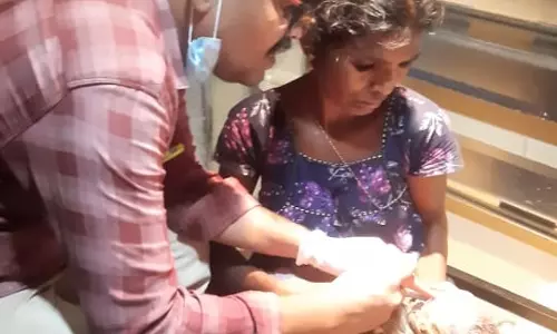 Delivery in Deep Forest Under Cell Phone Light