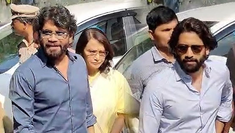 Nagarjuna and Naga Chaitanya Appear in Defamation Case