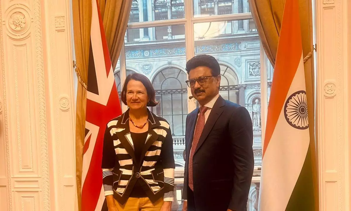 CM MK Stalin Meets UK Minister Catherine West