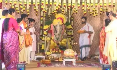 Ganesh Laddu Auctioned for Record Rs 51 Lakh in Hyderabad’s My Home Bhuja