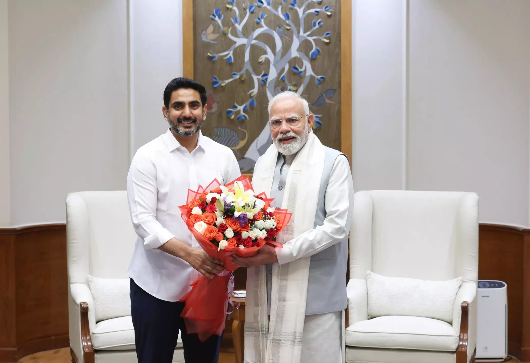 Lokesh Meets Modi, Seeks Support for Investments and Education Reforms Lokesh Meets Modi, Seeks Support for Investments and Education Reforms