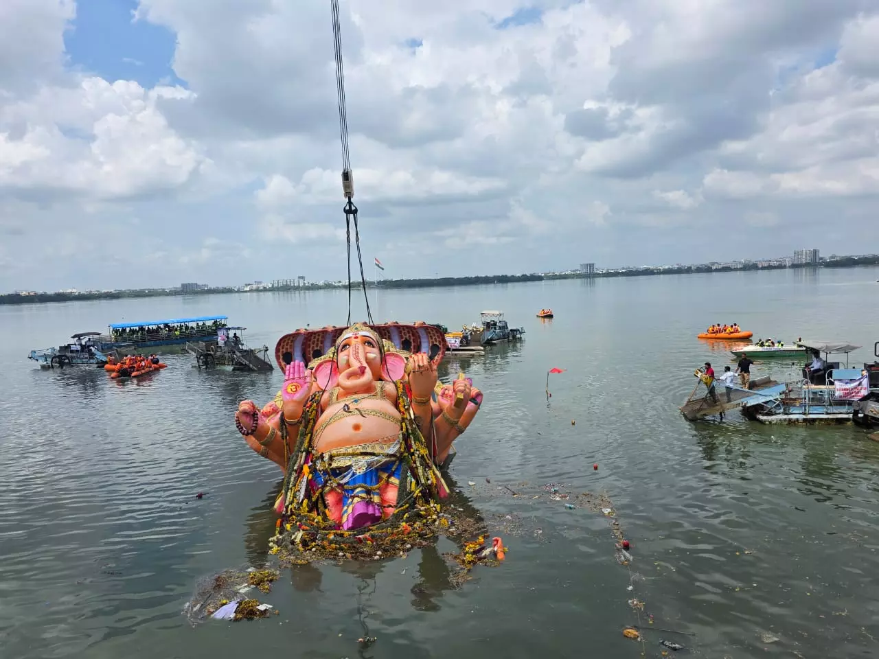 Khairatabad Ganesh Idol Immersion Concludes