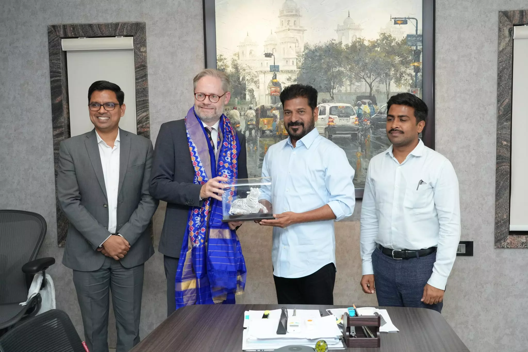Denmark Ambassador Calls on Revanth Reddy; Discusses Cooperation in Education, Green Energy