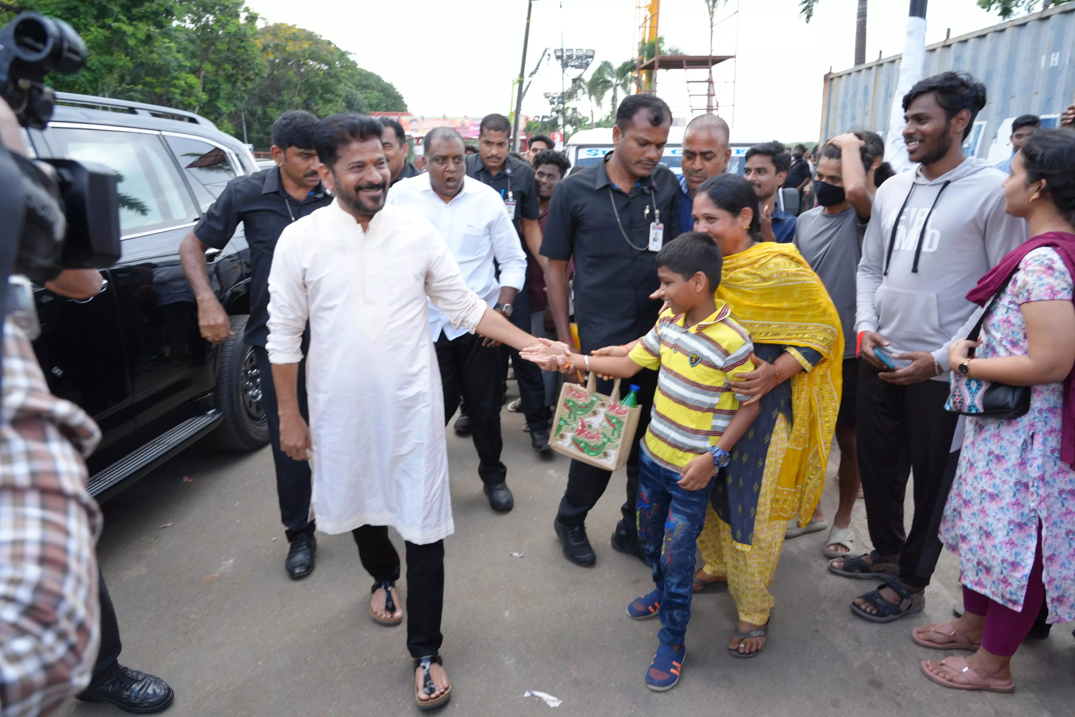 Revanth Reddy Inspects Ganesh Idols Immersion Process