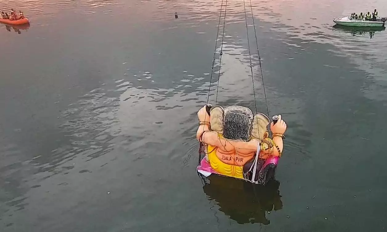 Balapur Ganesh Idol Immersion Concludes