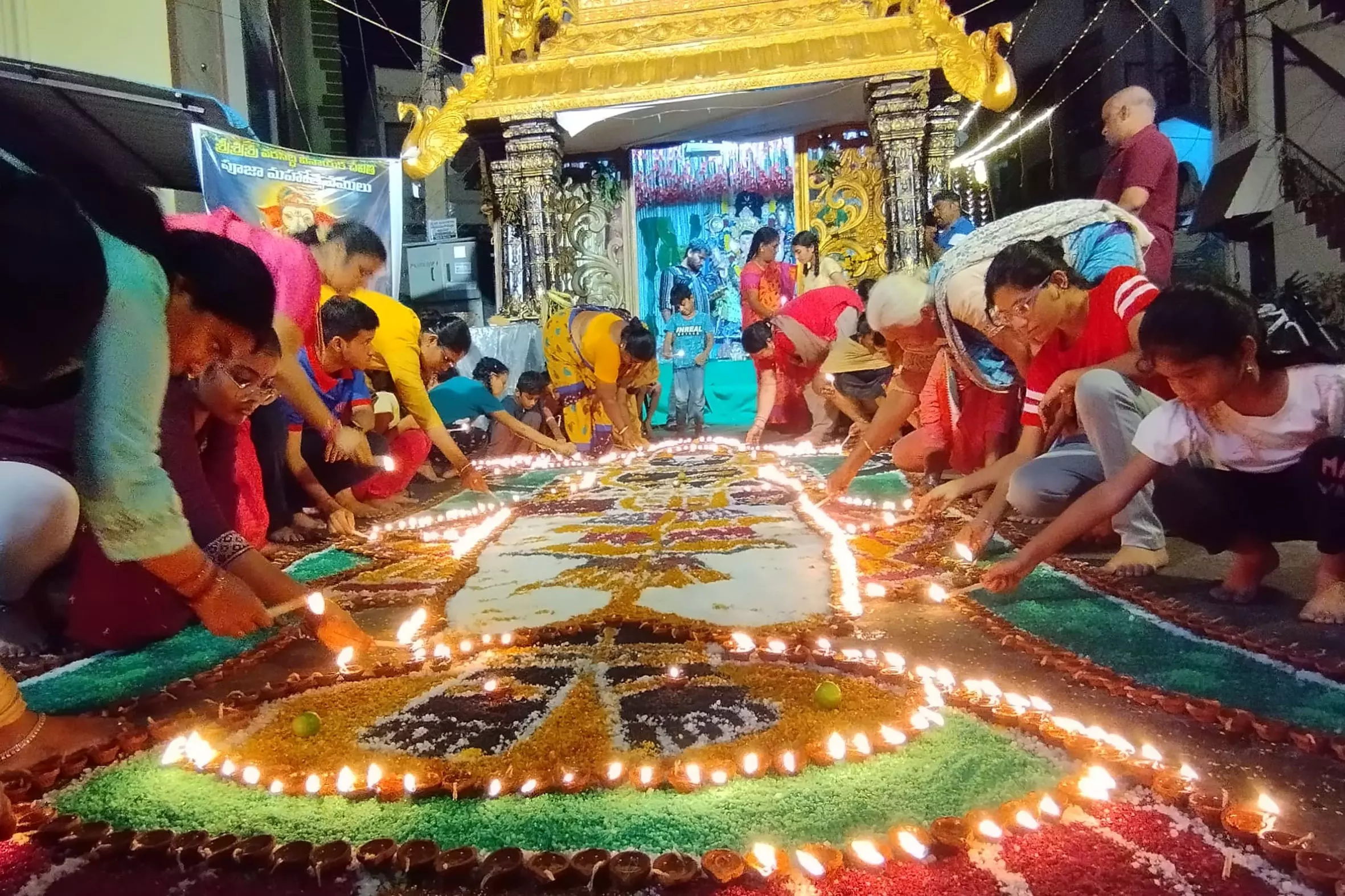 Unique Saree-Clad Ganesh Idol Prepared for Immersion in Visakhapatnam Unique Saree-Clad Ganesh Idol Prepared for Immersion in Visakhapatnam