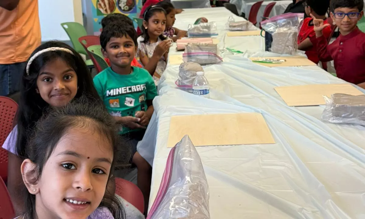 Little Devotees Bid Ganesha Goodbye!