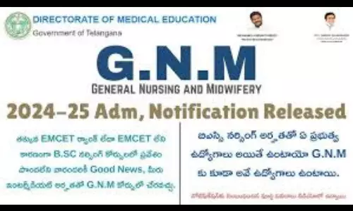 GNM Course Admission Notification Released