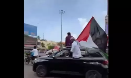 Kakinada Police Book Eid Processionists with Palestinian Fags Kakinada Police Book Eid Processionists with Palestinian Fags