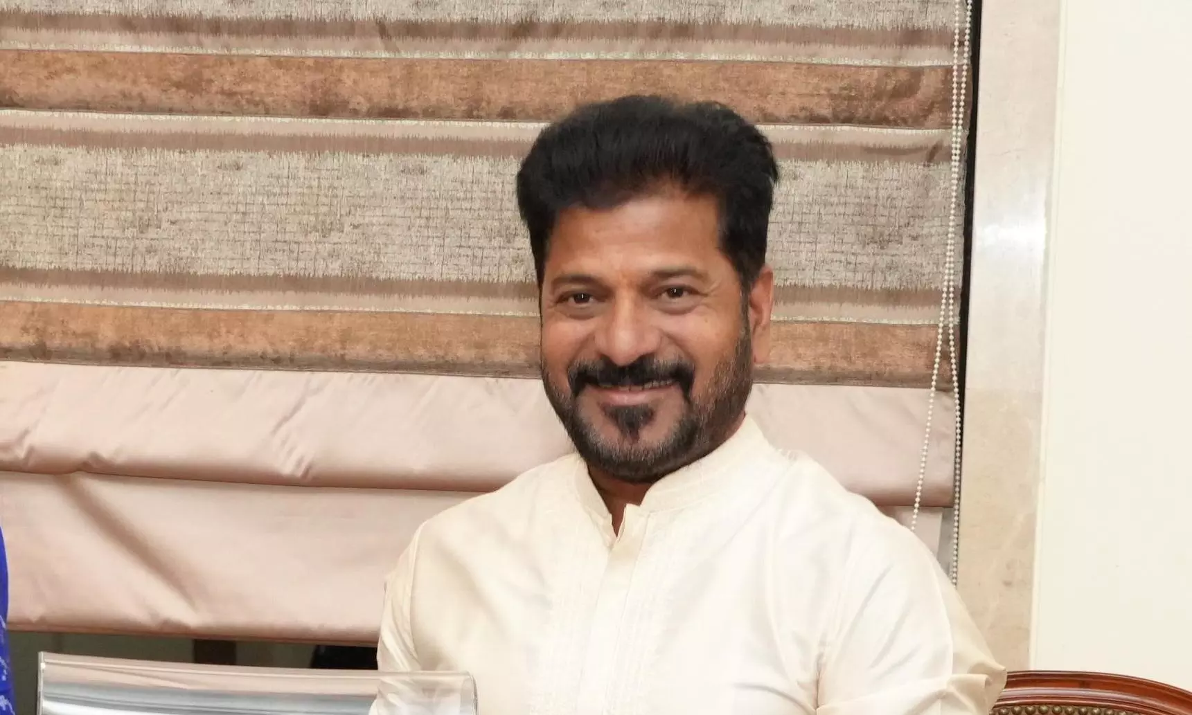 Revanth Reddy Thanks Owaisi for Backing I.N.D.I.A. Bloc Vice Presidential Candidate Revanth Reddy Thanks Owaisi for Backing I.N.D.I.A. Bloc Vice Presidential Candidate