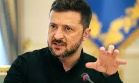 Russian Strikes Kills 3, Cause Fire In Ukraines Cabinet of Ministers building: Zelenskyy