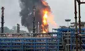 Lightning Strikes Methanol Tanker At EIPL In Vizag, None Hurt Lightning Strikes Methanol Tanker At EIPL In Vizag, None Hurt