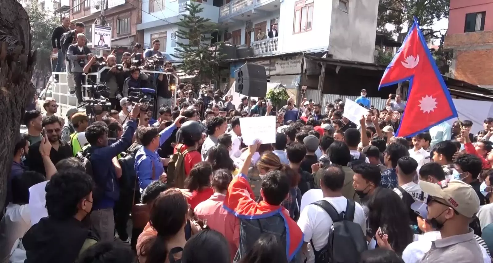Massive Protests in Kathmandu Over Graft, Social Media Ban