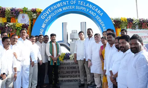 Revanth Reddy Inaugurates 16 Reservoirs, Kokapet Trumpet Interchange